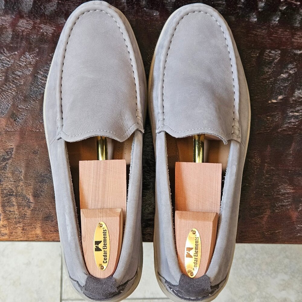 Cole Haan Men's Grand OS Boothbay Leather/Nubuck Loafers, Gray, Sz 13 - Picture 6 of 16